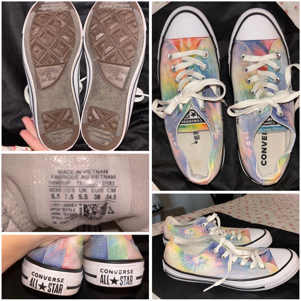 Converse Multicolor Tie-Dye Sneakers